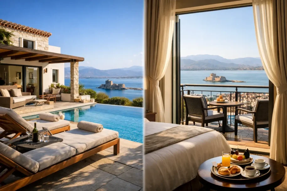 Villa vs Hotel Nafplio: Which Stay Fits You?