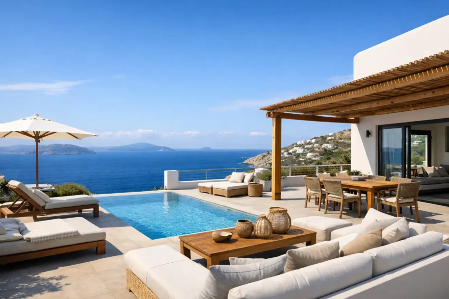 Villa With Large Terrace Greece Stays Worth Booking
