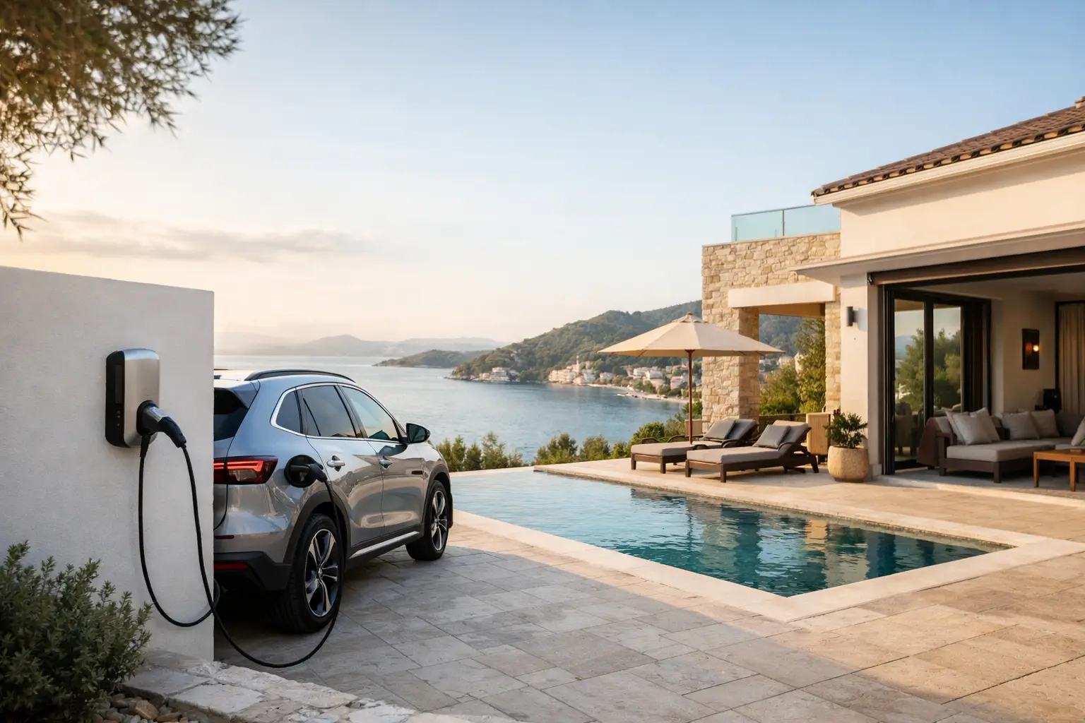 Villa With EV Charger for Your Tolo Escape